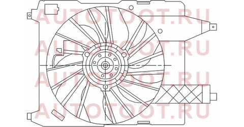 Диффузор радиатора в сборе RENAULT MEGANE II 02-08 st-rnw2-201-0 sat – купить в Омске. Цены, характеристики, фото в интернет-магазине autotoot.ru