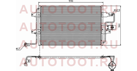 Радиатор кондиционера SKODA OCTAVIA 1997-/AUDI A3 96-03/VW GOLF IV/BORA/JETTA 97-03 st-sd25-394-0 sat – купить в Омске. Цены, характеристики, фото в интернет-магазине autotoot.ru