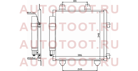 Радиатор кондиционера TOYOTA AYGO 05-/CITROEN C1 05-/PEUGEOT 107 05- st-ty11-394-0 sat – купить в Омске. Цены, характеристики, фото в интернет-магазине autotoot.ru