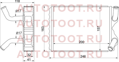 Радиатор отопителя салона TOYOTA MARKII/CHASER/CRESTA JZX90/100 2,0-3,0 92-01 st-ty14-395-0 sat – купить в Омске. Цены, характеристики, фото в интернет-магазине autotoot.ru