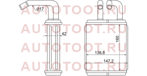 Радиатор отопителя салона TOYOTA DYNA\TOYO ACE BU6#\7#\ 8# 88-94 st-ty66-395-0 sat – купить в Омске. Цены, характеристики, фото в интернет-магазине autotoot.ru