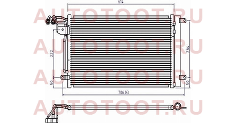 Радиатор кондиционера AUDI A1 10- / SEAT IBIZA 08- / SKODA FABIA 1.2T/1.6TD 07-/ VW POLO SEDAN/HBK st-vw01-394-0 sat – купить в Омске. Цены, характеристики, фото в интернет-магазине autotoot.ru