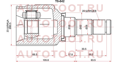 Шрус внутренний LH/RH (трипоид) TOYOTA PRIUS 08- to642 sat – купить в Омске. Цены, характеристики, фото в интернет-магазине autotoot.ru