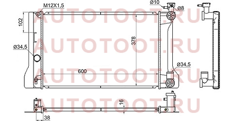 Радиатор TOYOTA COROLLA FIELDER/AXIO 1NZ/2ZR/3ZR/ 06- RHD ty0001-140-1 sat – купить в Омске. Цены, характеристики, фото в интернет-магазине autotoot.ru