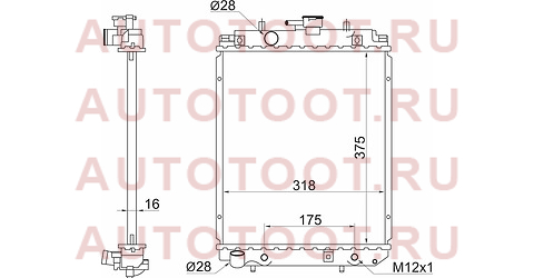 Радиатор TOYOTA DUET/DAIHATSU STORIA/SIRION 98-04 ty000121 sat – купить в Омске. Цены, характеристики, фото в интернет-магазине autotoot.ru