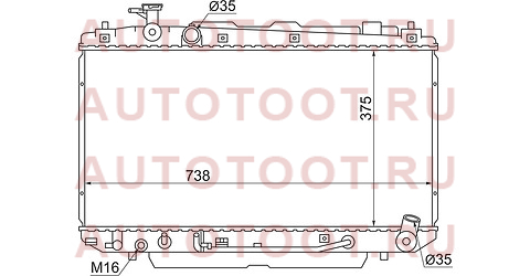 Радиатор TOYOTA RAV4 1/2AZ 2.0/2.4 00-05 ty0004-aca20 sat – купить в Омске. Цены, характеристики, фото в интернет-магазине autotoot.ru