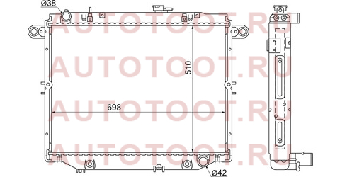 Радиатор TOYOTA LAND CRUISER 100/LEXUS LX470 UZJ100 V8 4.7 98- ty0009-100 sat – купить в Омске. Цены, характеристики, фото в интернет-магазине autotoot.ru