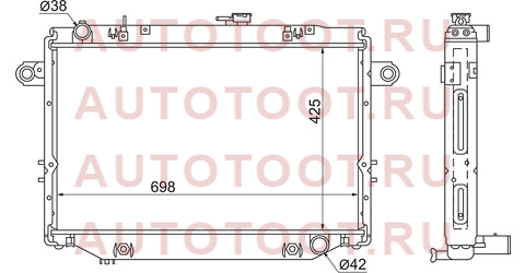 Радиатор TOYOTA LAND CRUISER 100 1HZ,1FZ-FE 98-07 4.2-4.5 General spec ty0009-105-4r sat – купить в Омске. Цены, характеристики, фото в интернет-магазине autotoot.ru