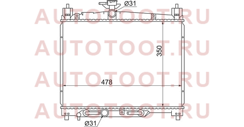 Радиатор TOYOTA YARIS/VITZ/ECHO/PLATZ 1/2SZ-FE 99-05 ty000w10-sz sat – купить в Омске. Цены, характеристики, фото в интернет-магазине autotoot.ru