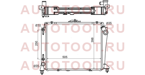 Радиатор TOYOTA HIACE LH10# 89-04 DIESEL AT ty0010-lh107 sat – купить в Омске. Цены, характеристики, фото в интернет-магазине autotoot.ru