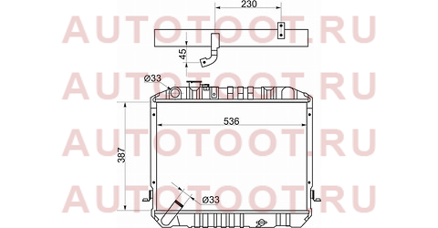 Радиатор TOYOTA HIACE TRUCK LH8/9 2L 89-95 (с пробкой) ty00603 sat – купить в Омске. Цены, характеристики, фото в интернет-магазине autotoot.ru