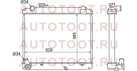 Радиатор TOYOTA DYNA/HIACE/TOYO ACE 2L/3L LY2# 95-99 MT ty0061 sat – купить в Омске. Цены, характеристики, фото в интернет-магазине autotoot.ru