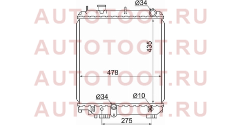 Радиатор TOYOTA DYNA/TOYOACE LY230/280/RZY220 1RZ/3RZ-PFE 95-99 ty0063-1 sat – купить в Омске. Цены, характеристики, фото в интернет-магазине autotoot.ru