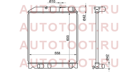 Радиатор TOYOTA DYNA/TOYOACE 04-06/HINO 300 12- (широкая кабина) ty0072 sat – купить в Омске. Цены, характеристики, фото в интернет-магазине autotoot.ru