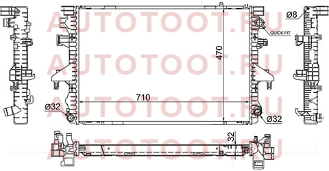 Радиатор VOLKSWAGEN T5 2.5TD 03- vw0009-1 sat – купить в Омске. Цены, характеристики, фото в интернет-магазине autotoot.ru