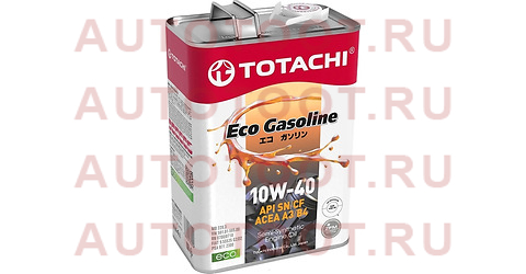 Масло моторное полусинтетическое TOTACHI Eco Gasoline 10W-40 SN/CF, A3/B4 4л 10904 totachi – купить в Омске. Цены, характеристики, фото в интернет-магазине autotoot.ru