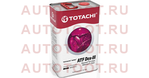 Масло трансмиссионное синтетическое TOTACHI NIRO ATF DEX III 4л Декстрон 3 21204 totachi – купить в Омске. Цены, характеристики, фото в интернет-магазине autotoot.ru
