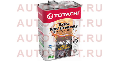 Масло моторное синтетическое TOTACHI Extra Fuel Economy 0W-20 SN, GF-5 4л 4562374690622 totachi – купить в Омске. Цены, характеристики, фото в интернет-магазине autotoot.ru