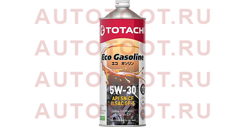 Масло моторное полусинтетическое TOTACHI Eco Gasoline 5W-30 SN/CF, C2, GF-5 1л 4589904934858 totachi – купить в Омске. Цены, характеристики, фото в интернет-магазине autotoot.ru