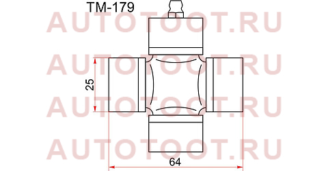 Крестовина карданного вала MITSUBISHI DELICA 94-99 L200 86-07 PAJERO MONTERO 98-05 с тавотницей tm179 toyo – купить в Омске. Цены, характеристики, фото в интернет-магазине autotoot.ru