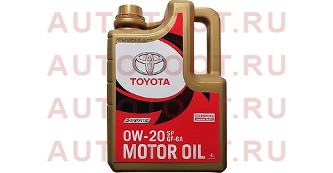 Масло моторное TOYOTA (пластиковая канистра) 0W-20 GF-6A 4Л. 0888084355 Toyota – купить в Омске. Цены, характеристики, фото в интернет-магазине autotoot.ru