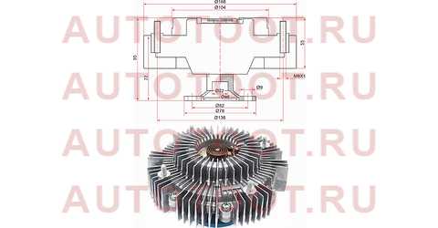 Вискомуфта 1-2KDFTV TOYOTA FORTUNER/HILUX/INNOVA 05- 1621030031 toyota – купить в Омске. Цены, характеристики, фото в интернет-магазине autotoot.ru