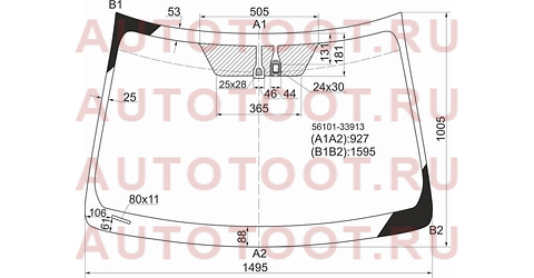 Стекло лобовое +дд TOYOTA CAMRY ACV50 11-18 56101-33913 toyota – купить в Омске. Цены, характеристики, фото в интернет-магазине autotoot.ru