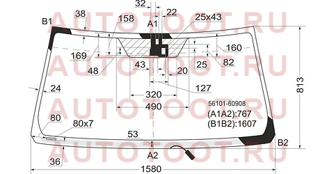 Стекло лобовое с обогревом щеток + дд TOYOTA LAND CRUISER #J200 (логотип TOYOTA) 07-15 56101-60908 toyota – купить в Омске. Цены, характеристики, фото в интернет-магазине autotoot.ru
