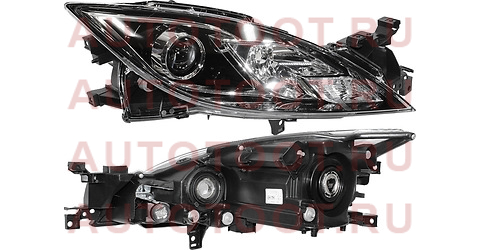 Фара MAZDA 6 07-12 RH черная, под электрокорректор (Евросвет) 20b529052b tyc – купить в Омске. Цены, характеристики, фото в интернет-магазине autotoot.ru