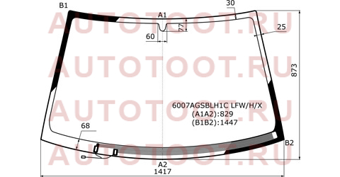 Стекло лобовое (Обогрев щеток) Nissan Almera Classic 06-12 6007agsblh1clfwhx xyg – купить в Омске. Цены, характеристики, фото в интернет-магазине autotoot.ru