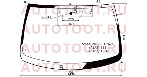 Стекло лобовое Renault Logan 04-16 / Dacia Logan 04-08 / Logan Mcv 08-12 / LADA Largus 12- / Largus 7264agnclcllfwx xyg – купить в Омске. Цены, характеристики, фото в интернет-магазине autotoot.ru