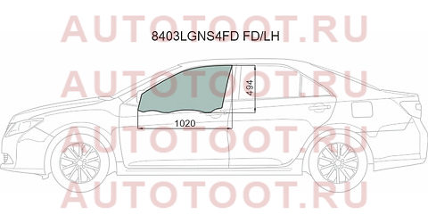 Стекло боковое опускное (Спереди/ Слева/ Цвет зеленый/ Крепления) Toyota Camry (XV50) 11-18 / Camry 8403lgns4fdfdlh xyg – купить в Омске. Цены, характеристики, фото в интернет-магазине autotoot.ru