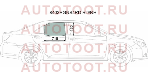 Стекло боковое опускное (Сзади/ Справа/ Цвет зеленый/ Крепления) Toyota Camry (XV50) 11-18 / Camry U 8403rgns4rdrdrh xyg – купить в Омске. Цены, характеристики, фото в интернет-магазине autotoot.ru