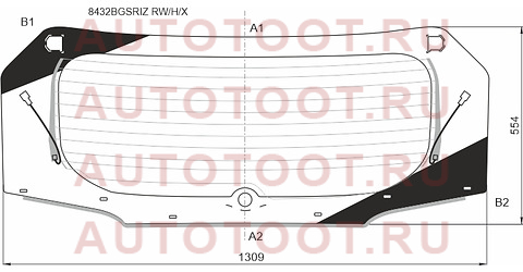 Стекло заднее (Цвет зеленый/ Обогрев/ Молдинг) Toyota RAV4 (XA50) 18- / Wildlander 19- 8432bgsrizrwhx xyg – купить в Омске. Цены, характеристики, фото в интернет-магазине autotoot.ru