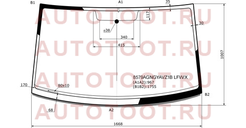 Стекло лобовое (Антенна/ Молдинг) Volkswagen Transporter 03-15 / Multivan 03-15 8579agngyavz1blfwx xyg – купить в Омске. Цены, характеристики, фото в интернет-магазине autotoot.ru
