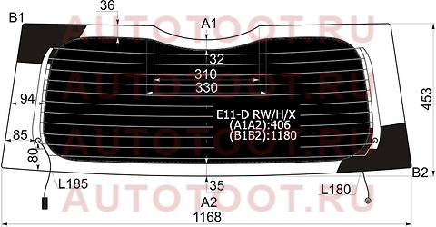 Стекло заднее (Затемненное/ Обогрев) Nissan Note 05-13 e11drwhx xyg – купить в Омске. Цены, характеристики, фото в интернет-магазине autotoot.ru
