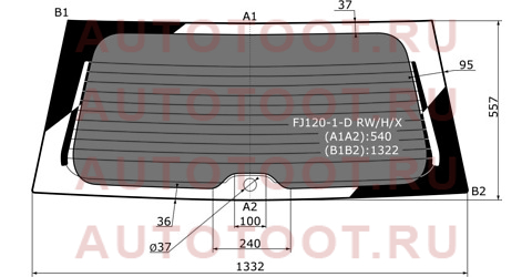 Стекло заднее (Затемненное/ Обогрев) Toyota Land Cruiser Prado (J120) 02-09 / Lexus GX 02-09 fj1201drwhx xyg – купить в Омске. Цены, характеристики, фото в интернет-магазине autotoot.ru
