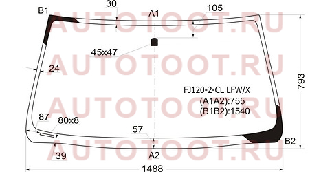 Стекло лобовое Toyota Land Cruiser Prado (J120) 02-09 / Lexus GX 02-09 fj1202cllfwx xyg – купить в Омске. Цены, характеристики, фото в интернет-магазине autotoot.ru