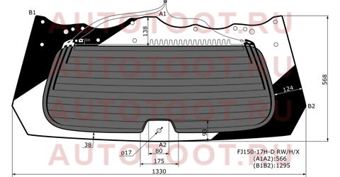 Стекло заднее (Затемненное/ Обогрев) Toyota Land Cruiser Prado (J150) 09-24 / Lexus GX 09-23 fj15017hdrwhx xyg – купить в Омске. Цены, характеристики, фото в интернет-магазине autotoot.ru