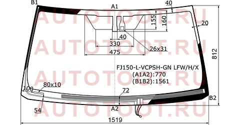 Стекло лобовое (Обогрев щеток/ Датчик дождя) Toyota Land Cruiser Prado (J150) 09-20 / Lexus GX 02-19 fj150lvcpshgnlfwhx xyg – купить в Омске. Цены, характеристики, фото в интернет-магазине autotoot.ru