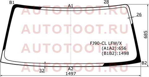 Стекло лобовое Toyota Land Cruiser Prado (J90) 96-02 fj90cllfwx xyg – купить в Омске. Цены, характеристики, фото в интернет-магазине autotoot.ru