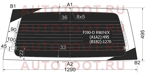 Стекло заднее (Затемненное/ Обогрев) Toyota Land Cruiser Prado (J90) 96-02 fj90drwhx xyg – купить в Омске. Цены, характеристики, фото в интернет-магазине autotoot.ru