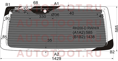 Стекло заднее (Затемненное/ Обогрев) Toyota Hiace 04-20 rh200drwhx xyg – купить в Омске. Цены, характеристики, фото в интернет-магазине autotoot.ru