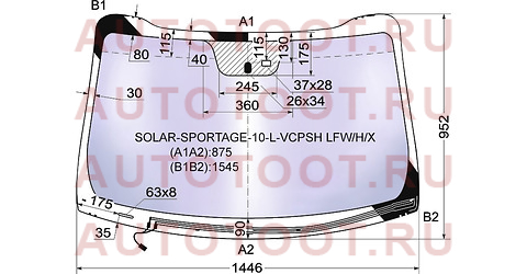 Стекло лобовое атермальное с обогревом щеток + дд KIA SPORTAGE III 10-15 (Solar-X защита от ультрафи solarsportage10lvcpshlfw xyg – купить в Омске. Цены, характеристики, фото в интернет-магазине autotoot.ru