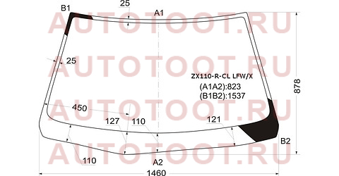 Стекло лобовое Toyota Mark II (X110) 00-04 / Mark II Wagon Blit 02-07 zx110rcllfwx xyg – купить в Омске. Цены, характеристики, фото в интернет-магазине autotoot.ru