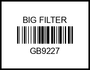 Фильтр воздушный BIG GB-9227 gb9227 big%20filter – купить в Омске. Цены, характеристики, фото в интернет-магазине autotoot.ru