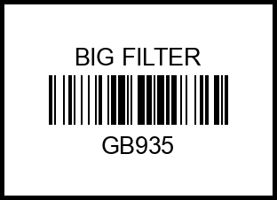 Фильтр воздушный GB-935 gb935 big%20filter – купить в Омске. Цены, характеристики, фото в интернет-магазине autotoot.ru