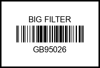 Фильтр воздушный BIG GB-95026 gb95026 big%20filter – купить в Омске. Цены, характеристики, фото в интернет-магазине autotoot.ru