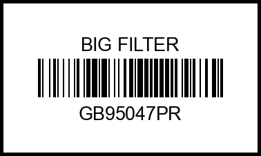 Фильтр воздушный GB-95047PR gb95047pr big%20filter – купить в Омске. Цены, характеристики, фото в интернет-магазине autotoot.ru