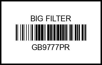 Фильтр топливный GB-9777PR gb9777pr big%20filter – купить в Омске. Цены, характеристики, фото в интернет-магазине autotoot.ru